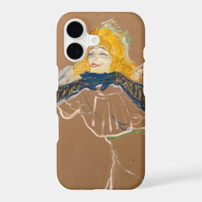 Toulouse-Lautrec - Yvette Guilbert Singing Case-Mate iPhone Case (Back)