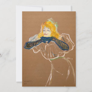 Toulouse-Lautrec - Yvette Guilbert Singing Invitation