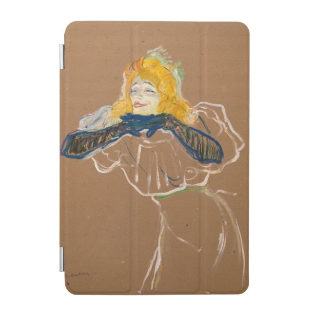 Toulouse-Lautrec - Yvette Guilbert Singing iPad Mini Cover (Front)
