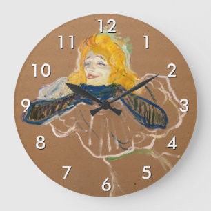 Toulouse-Lautrec - Yvette Guilbert Singing Large Clock