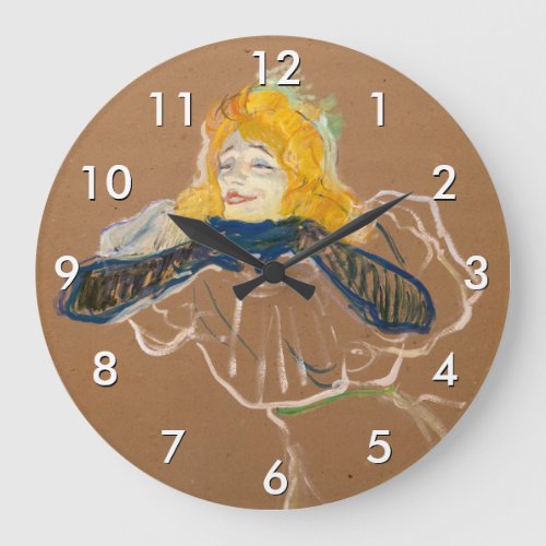 Toulouse_Lautrec _ Yvette Guilbert Singing Large Clock