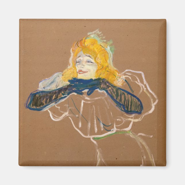 Toulouse-Lautrec - Yvette Guilbert Singing Magnet (Front)