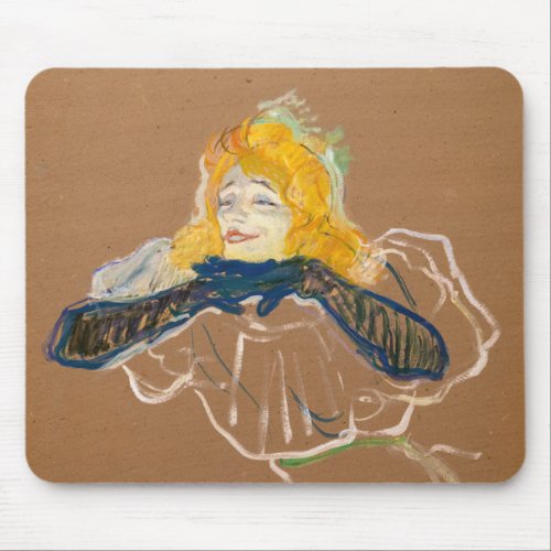 Toulouse_Lautrec _ Yvette Guilbert Singing Mouse Pad
