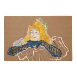 Toulouse-Lautrec - Yvette Guilbert Singing Placemat