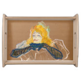 Plateau De Service / Déco En Bambou - Toulouse Lautrec - Scène Le DIVAN - SIF