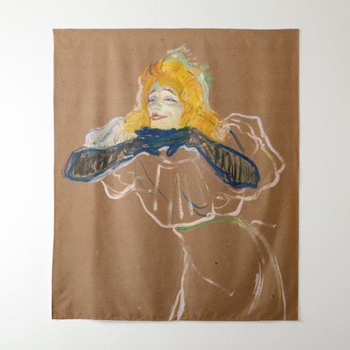 Toulouse_Lautrec _ Yvette Guilbert Singing Tapestry