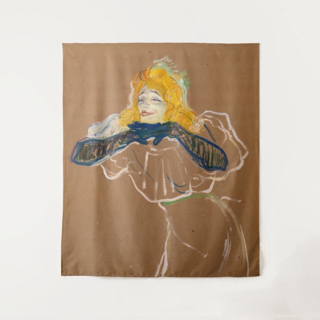 Toulouse-Lautrec - Yvette Guilbert Singing Tapestry (Front)