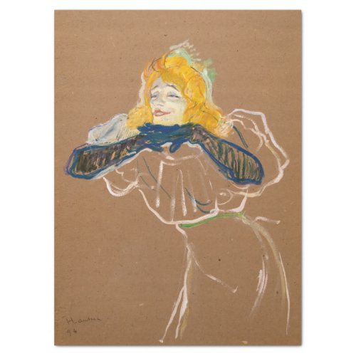 Toulouse_Lautrec _ Yvette Guilbert Singing Tissue Paper