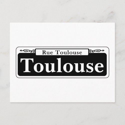 Toulouse St New Orleans Street Sign Postcard