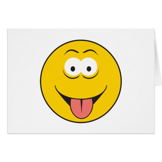 Tounge Out Face Cards (Front Horizontal)