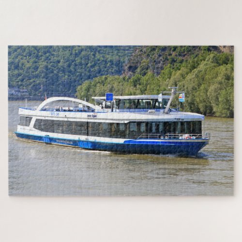 Tour boat Rhine River Germany  Jigsaw Puzzle