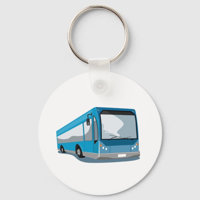 tour bus coach transport keychain (Front)