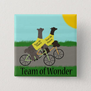 Tour de Fleece Team of Wonder Pinback Button