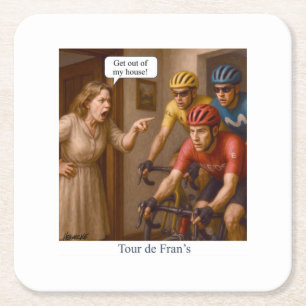 Tour de Fran’s Square Paper Coaster