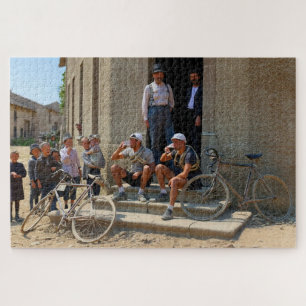 Tour de France 1921 After The Stage Beer Time Colo Jigsaw Puzzle