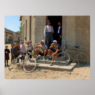 Tour de France 1921 After The Stage Beer Time Colo Poster