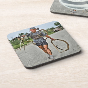 Tour de France 1928 Stage 7 Italian Giusto Cerutti Beverage Coaster