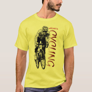 Tour De France Champion Color Cycling Design T-Shirt