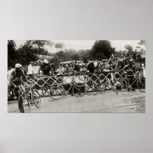 Tour de France Held Up By Train 1932 Poster