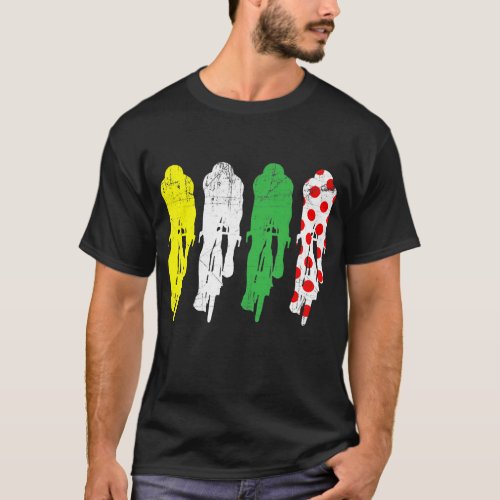 Tour de France Jersey Color Cyclist T_Shirt