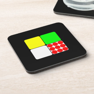 Tour de France Jerseys 3 Black Beverage Coaster