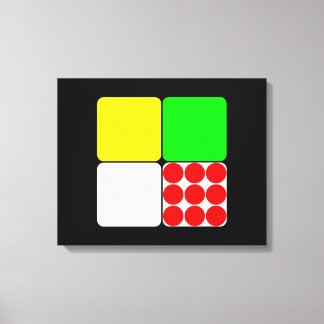 Tour de France Jerseys 3 Black Canvas Print