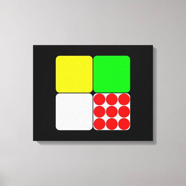 Tour de France Jerseys 3 Black Canvas Print (Front)