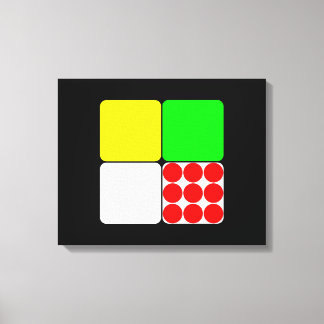 Tour de France Jerseys 3 Black Canvas Print