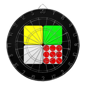 Tour de France Jerseys 3 Black Dart Board