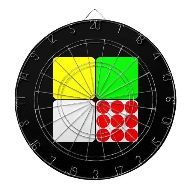 Tour de France Jerseys 3 Black Dart Board (Front)