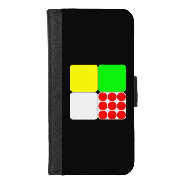 Tour de France Jerseys 3 Black iPhone Wallet Case (Front)