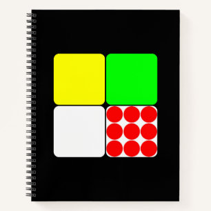Tour de France Jerseys 3 Black Notebook
