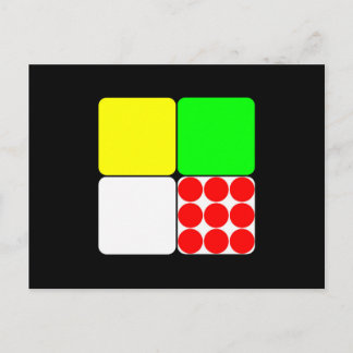 Tour de France Jerseys 3 Black Postcard