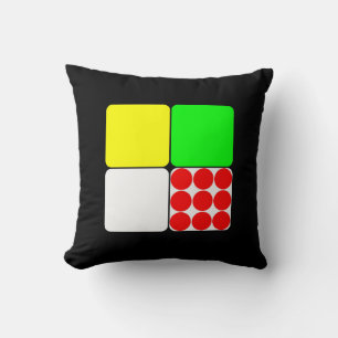 Tour de France Jerseys 3 Black Throw Pillow