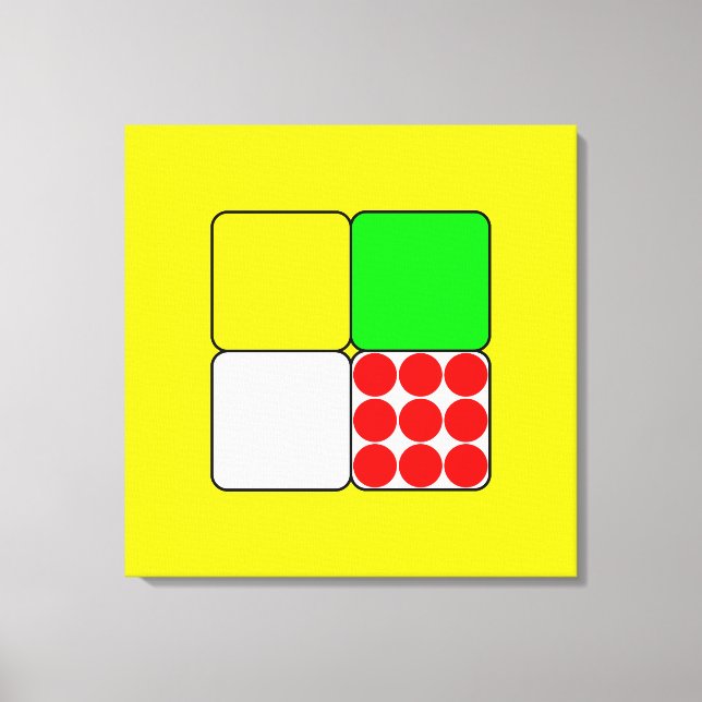 Tour de France Jerseys 3 Yellow Canvas Print (Front)