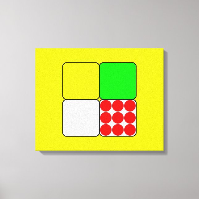 Tour de France Jerseys 3 Yellow Canvas Print (Front)