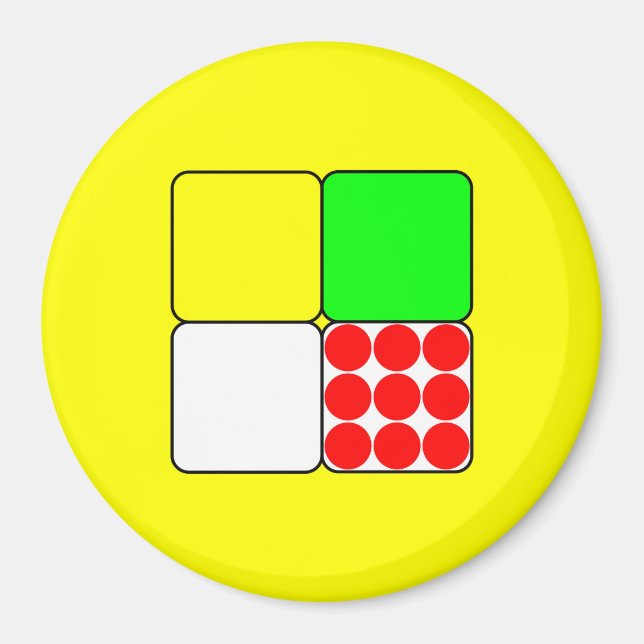 Tour de France Jerseys 3 Yellow Magnet (Front)