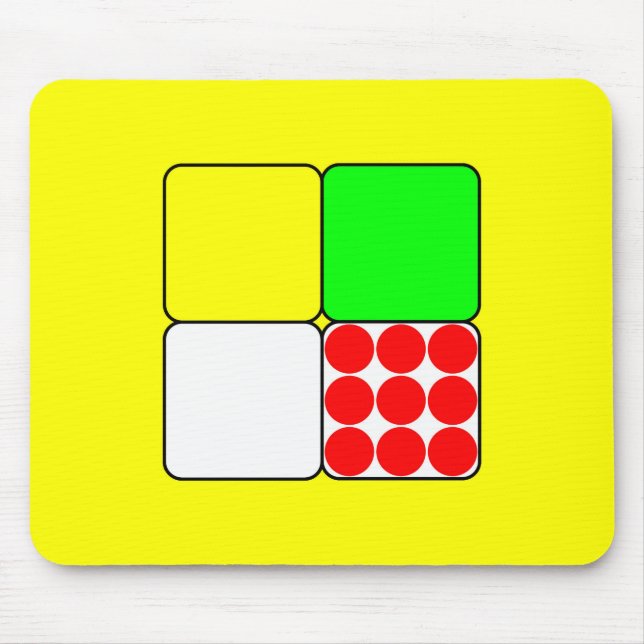 Tour de France Jerseys 3 Yellow Mouse Pad (Front)