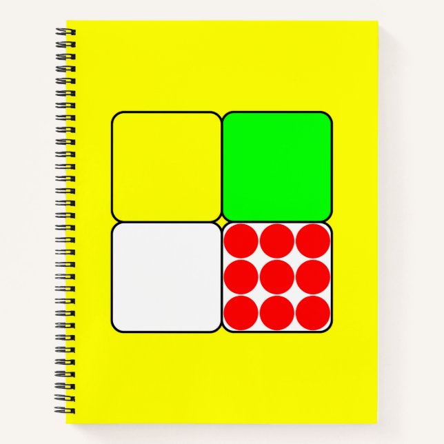 Tour de France Jerseys 3 Yellow Notebook (Front)