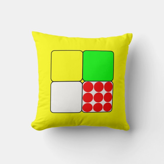 Tour de France Jerseys 3 Yellow Throw Pillow (Front)