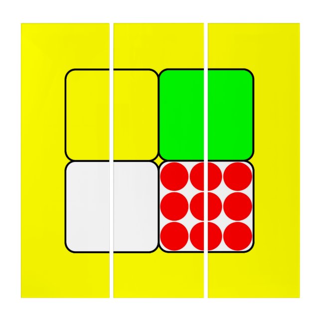 Tour de France Jerseys 3 Yellow Triptych (Front)