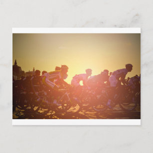 Tour De France Sunset Postcard