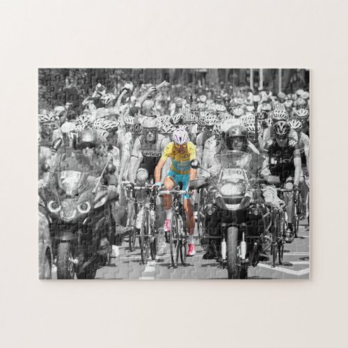 Tour de France Yellow Jersey Peloton Cycling Race Jigsaw Puzzle