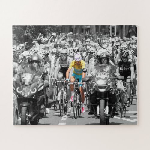Tour de France Yellow Jersey Peloton Cycling Race Jigsaw Puzzle