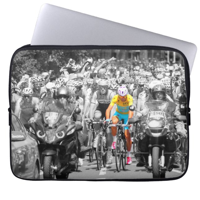 Tour de France Yellow Jersey Peloton Cycling Race  Laptop Sleeve (Front)