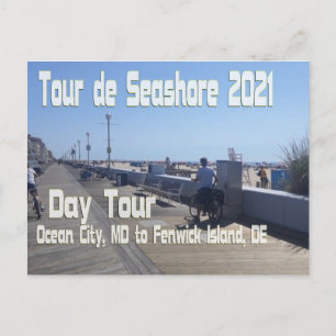 Tour de Seashore 2021 - Day Tour (DT) Ocean City, Postcard