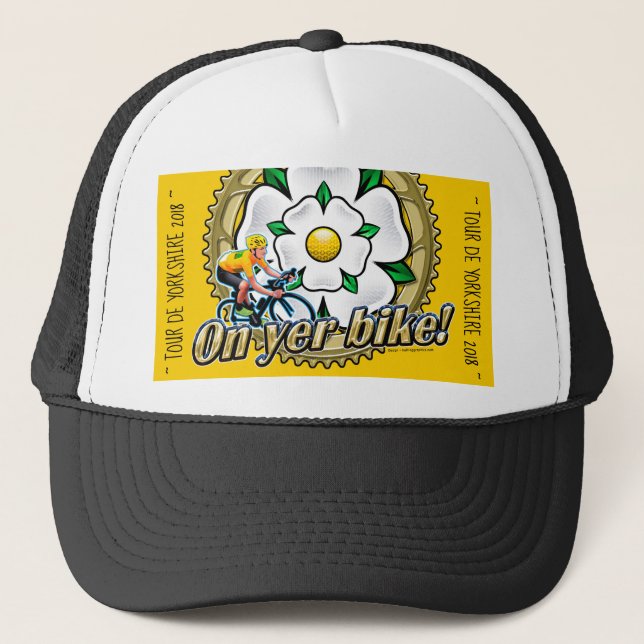Tour de Yorkshire 2018 ‘On yer Bike’ baseball cap (Front)