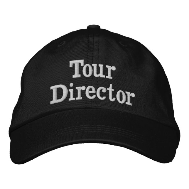 Tour Director Embroidered Baseball Cap (Front)