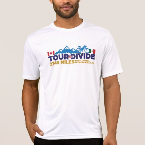 Tour Divide Banner  Punch Card T_shirt