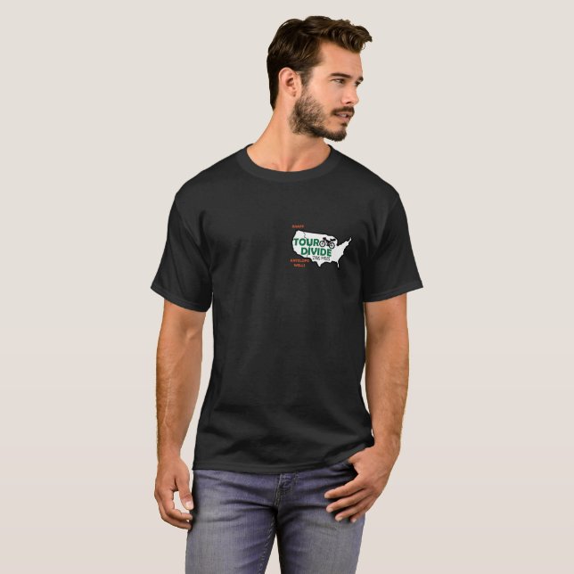 Tour Divide Elevation Profile t-shirt (Front Full)